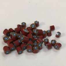 Millefiori 5/6 mm - Pacotes com 20g (COE 104) Marrom / Redondo