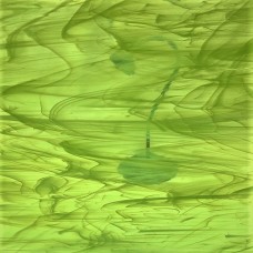 Vidro Verde Claro com Branco Manchado