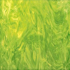 Vidro Verde Limão com Branco Opalescente 96